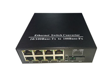 8 Konwerter światłowodowy Ethernet Ethernet Port Simplex SC Kolor czarny