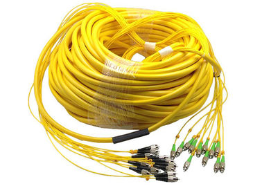 Żółty jednomodowy kabel światłowodowy FC UPC do FC APC 1310 / 1550NM Długość fali