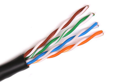 Czarny kabel FTP Cat6A, nieekranowany kabel sieciowy Cat 6 8 żył