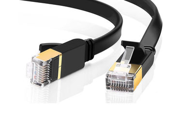 Ekranowany kabel sieciowy Cat 7 RJ45, kabel Ethernet Cat 7 w kolorze czarnym